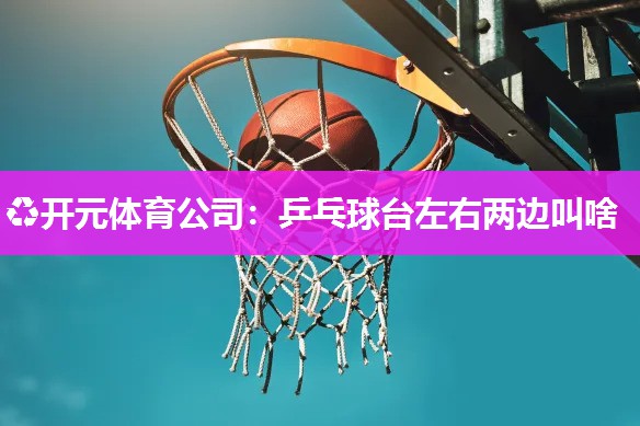乒乓球台左右两边叫啥 乒乓球台左右两边叫啥