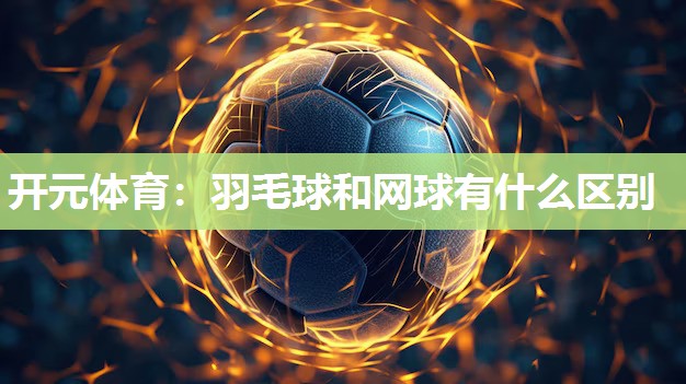 羽毛球和网球有什么区别
